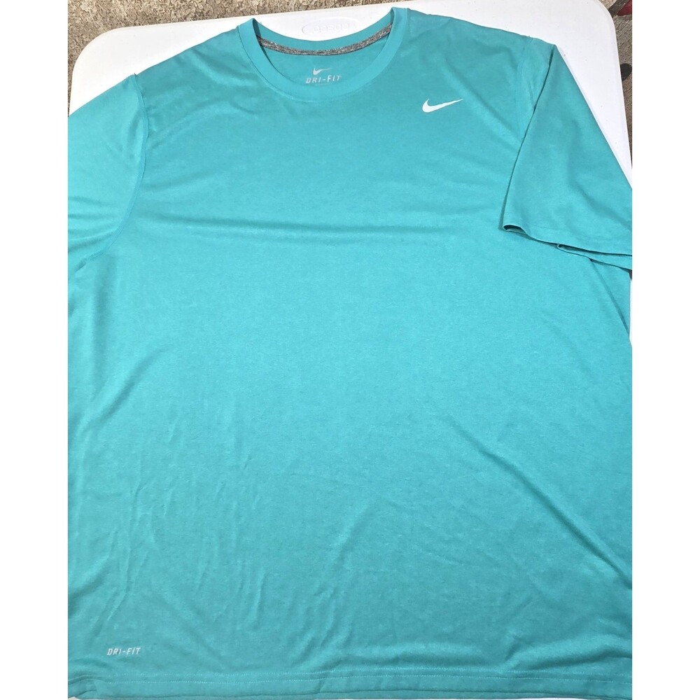 Nike Men's Teal Dri-FIT Running Shirt 3X Athletic Exercise Activewear Active